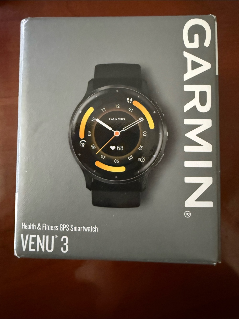 garmin Venu 3 Smartwatch — Black with Yellow Accents